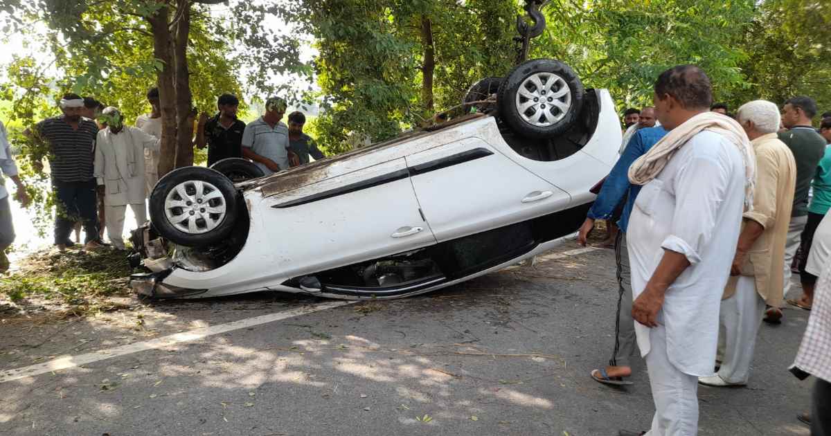 Car Fell In Canal