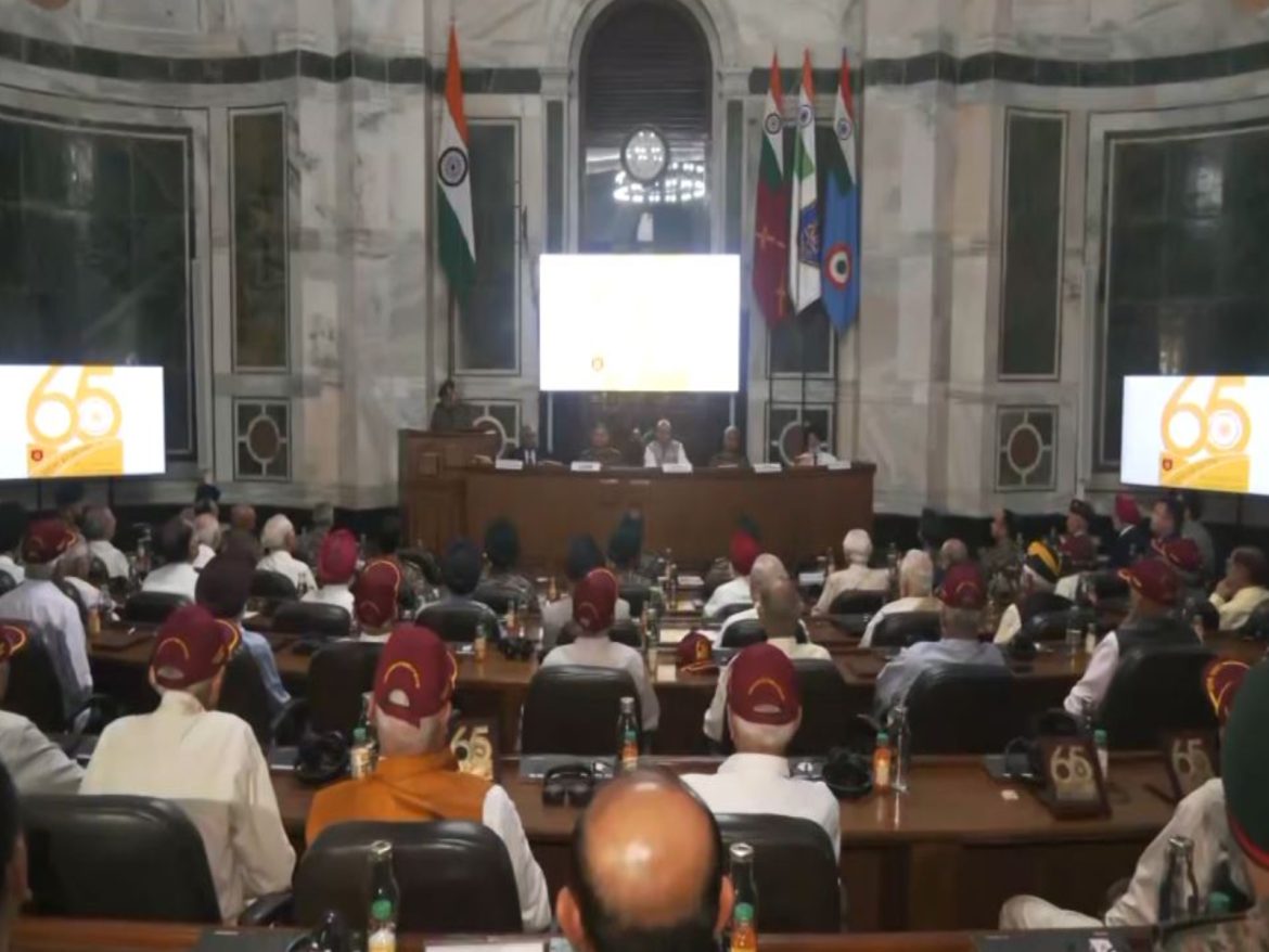 Diamond jubilee of India's victory over Pak: Rajnath Singh salutes army veterans, families of 1965 war heroes