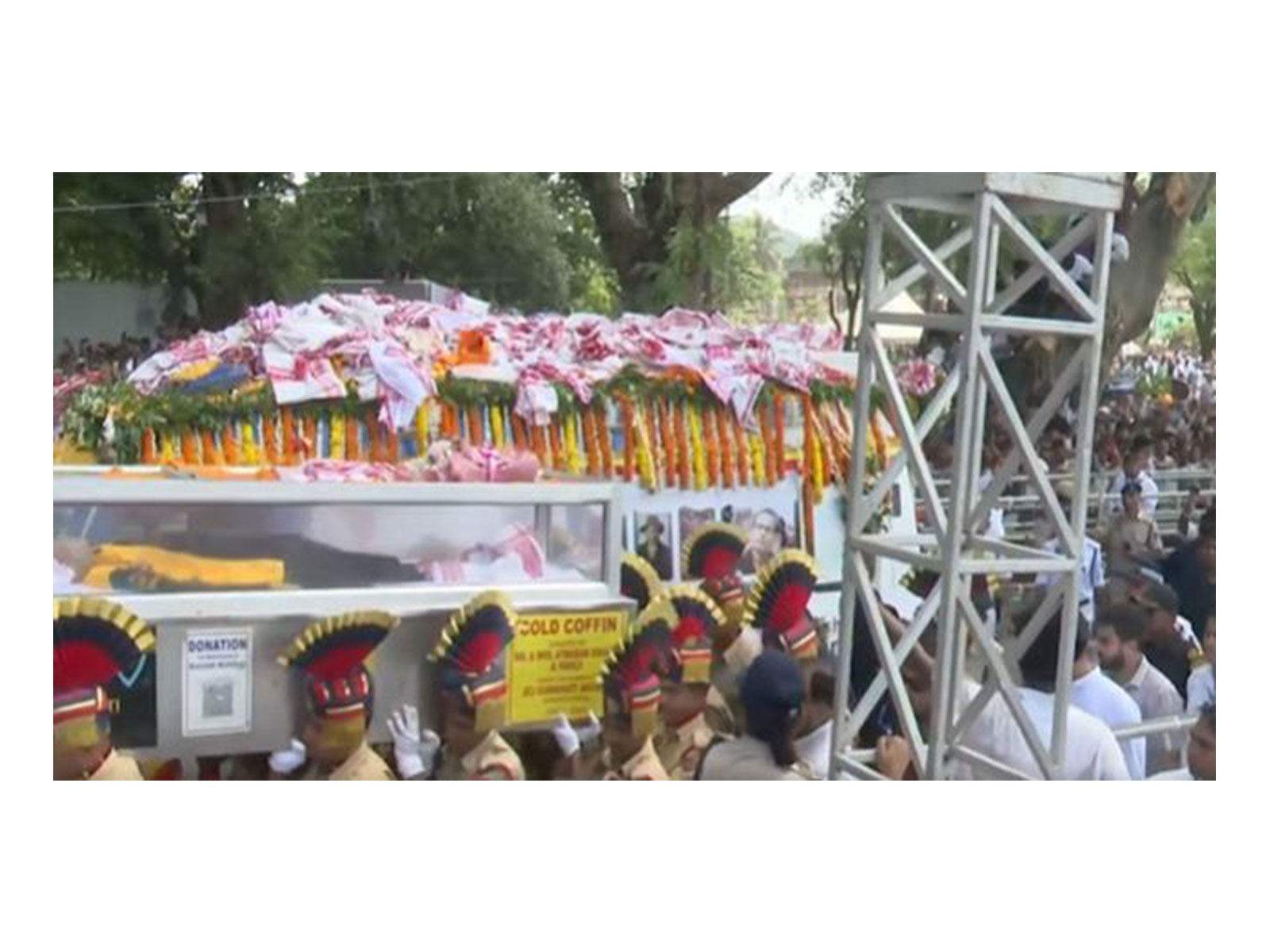 Zubeen Garg's mortal remain brought for final rites (Photo: X/@CMOfficeAssam)