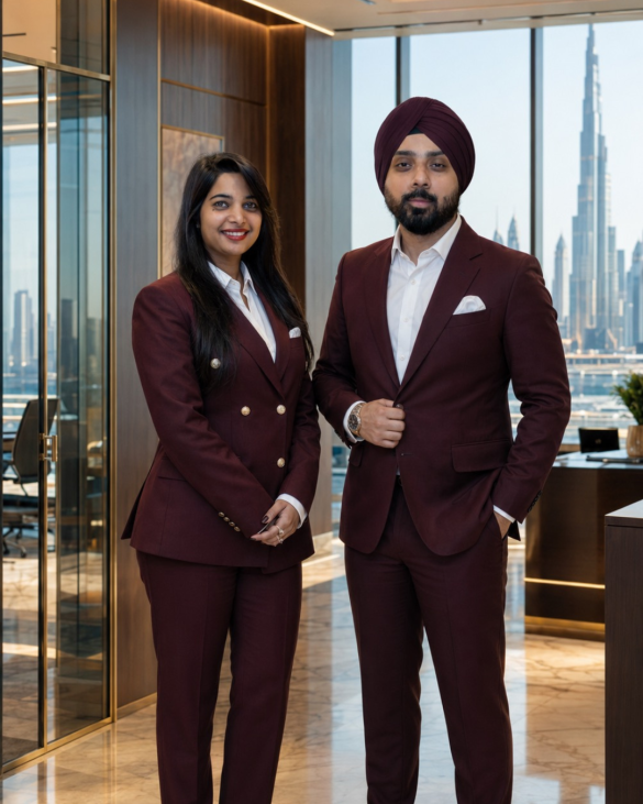 Aishwarya Salagare and Gurvind Ghai,Founders, DOVAQ Real Estate